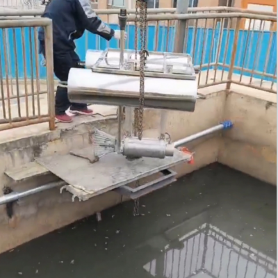 潜水推流曝气机安装方式图7