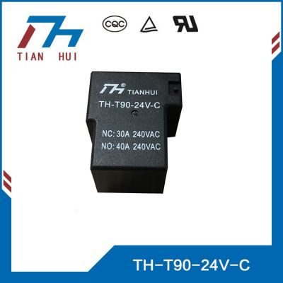 天辉继电器 大功率T90 DC24V/C 40A/30A继电器转换器空调继电器图2
