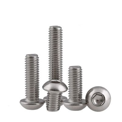 304不锈钢内六角螺丝批发M3M4M5M6m8半圆盘头内六角螺栓ISO7380图4