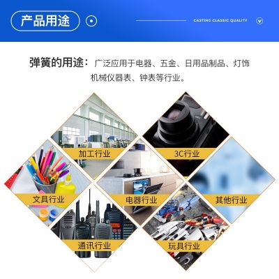 304不锈钢拉伸压缩弹簧五金玩具压簧减震机械弹簧电镀表面处理图4