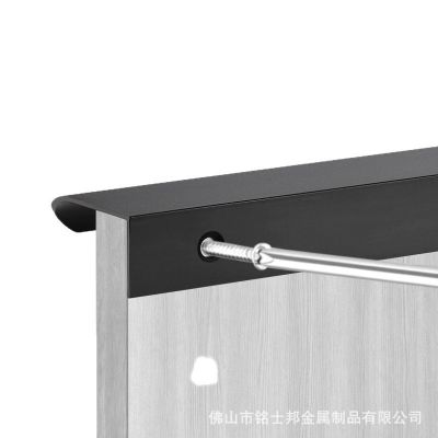 弧形拉手免打孔橱柜门把手隐形暗藏封边长拉手黑色免开槽衣 柜拉手图5