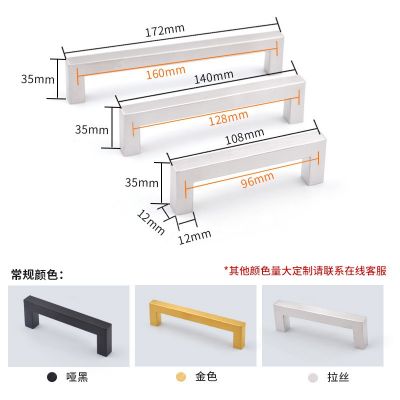 201不锈钢推拉柜门拉手现代简约橱柜拉手抽屉鞋柜把手橱柜拉手图4