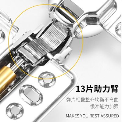 304不锈钢铰链 橱柜衣柜门缓冲液压阻尼弹簧合页家具五金配件批发图2