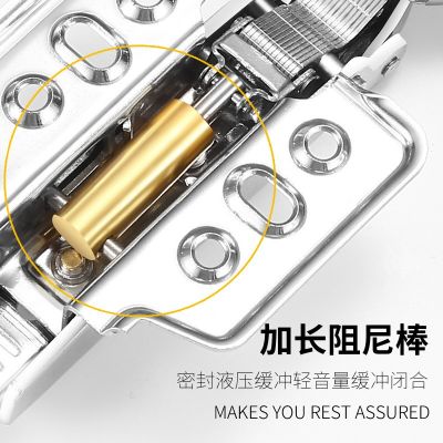 304不锈钢铰链 橱柜衣柜门缓冲液压阻尼弹簧合页家具五金配件批发图3