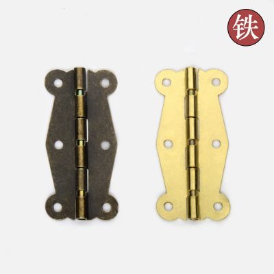 复古长条合页外装蝴蝶合页90度180度木盒铁铰链箱子小折页支撑图2