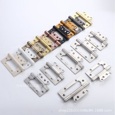 盛楷利五金不锈钢子母合页静音轴承中轴4寸5寸房门木门合页免开槽图3