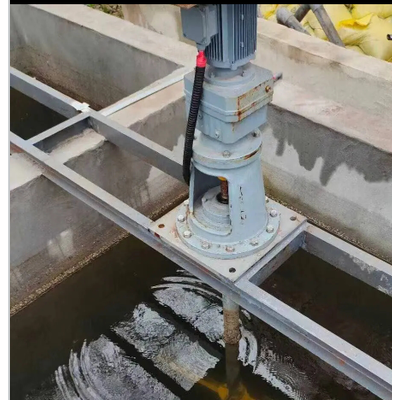 沉淀池前混合搅拌机带底座 牢固性强图4