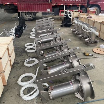 QJB-W7.5潜水回流泵自动耦合安装图4