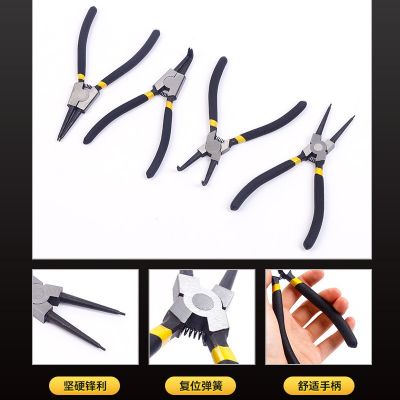 5寸6寸7寸9寸13寸内外卡环弹簧挡圈钳子外直内直卡黄内卡钳卡簧钳图2