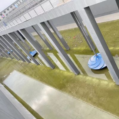 一期生物反应池双曲面搅拌器安装调试 图3