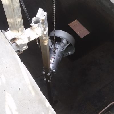 潜水推流搅拌机QJB5/12-620/3-480S悬挂式安装图3