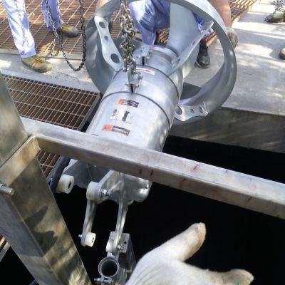 潜水推流搅拌机QJB5/12-620/3-480S悬挂式安装图2