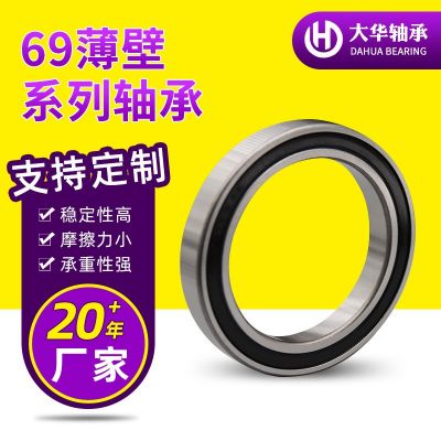 69铁盖胶盖系列不锈钢薄壁轴承6910ZZ/2RS千类轴承编码器用轴承图3