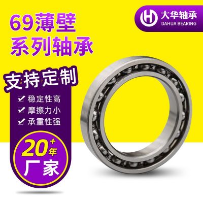 69铁盖胶盖系列不锈钢薄壁轴承6910ZZ/2RS千类轴承编码器用轴承图2
