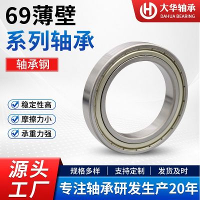 69铁盖胶盖系列轴承钢轴承6908 6909 ZZ/2RS千类薄壁轴承电 机轴承图4