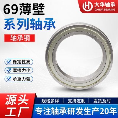69铁盖胶盖系列轴承钢轴承6908 6909 ZZ/2RS千类薄壁轴承电 机轴承图2
