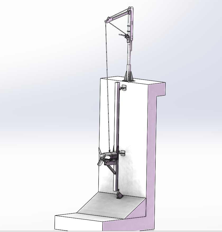 QJB潜水搅拌机安装示意图