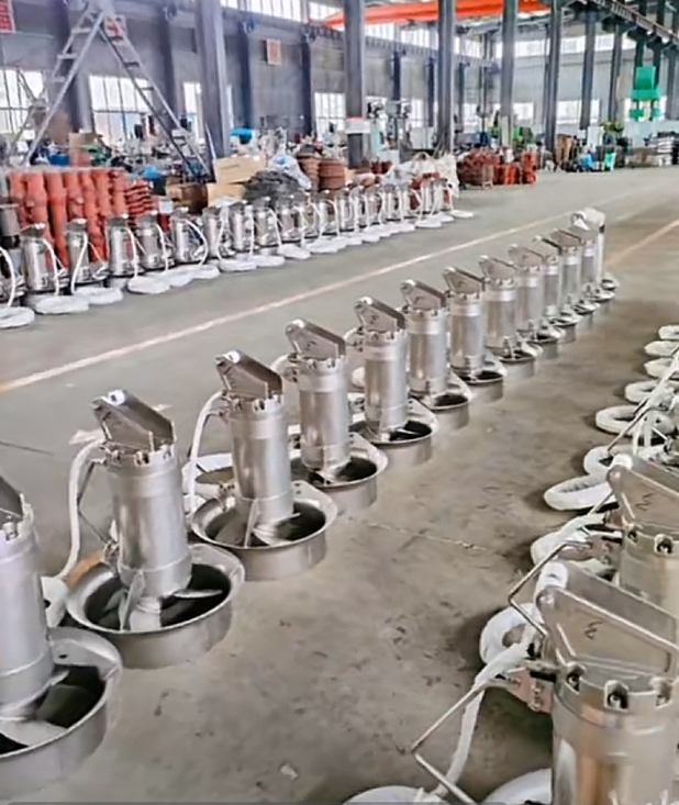 QJB潜水搅拌机装配车间