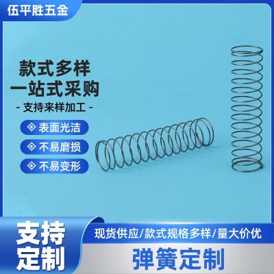 强力弹簧钢不锈钢 压缩减震弹黄大小钢丝回位力压簧线径304订定制图3