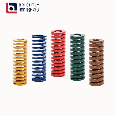 模具弹簧红色65mn中负荷TM扁线压缩矩形SWMφ6-50mm减震减震降噪
