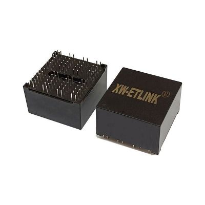 lan连接器母座立式单口RJ45连接器外壳百兆千兆网口网络变压器