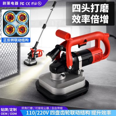 跨境专用地坪研磨机打磨机抛光机电动硬水泥地面抹光机机械混凝土图2
