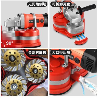 跨境专用地坪研磨机打磨机抛光机电动硬水泥地面机械混凝土粗磨机图2