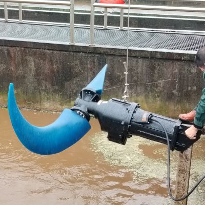 双导轨安装潜水推流器 不排水安装低速推流机图4