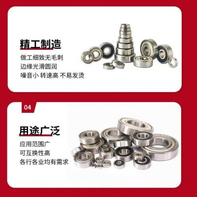 微型轴承624 625 626 628高速高精外贸电机轴承钢微型深沟球轴承图2