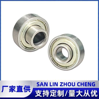 微型深沟球碳钢轴承8*22*7包胶轴承18高福来轮非标608zz轴承图2