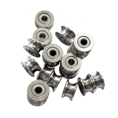 宁波镇海厂家U624U槽深沟球轴承4*13*7非标带槽轴承过线滚轮轴承图5