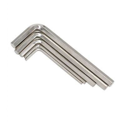 内六角扳手L形扳手黑色六角匙公制L型六角扳手自行车小扳手镀镍图3